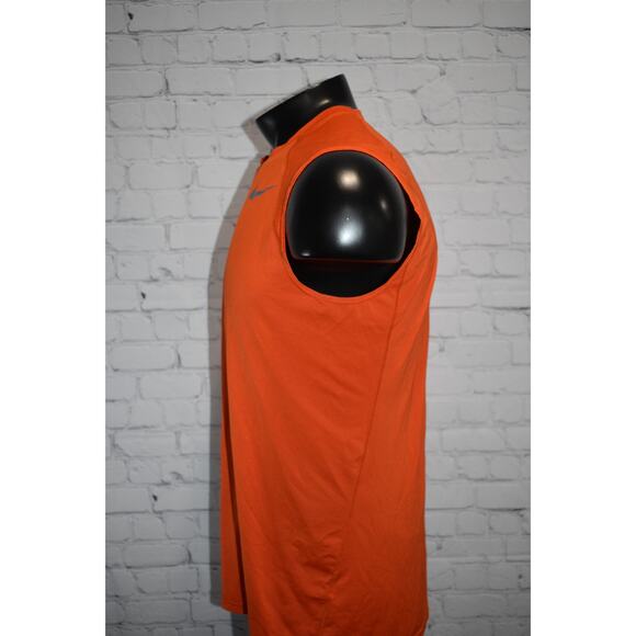 Nike Pro Gym Shirt Tanktop Mens Size Large Fitted Performance Orange Basketball - Picture 4 of 6